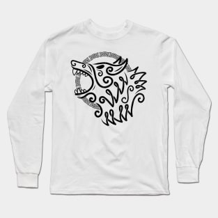 Fenrir Viking Wolf Long Sleeve T-Shirt